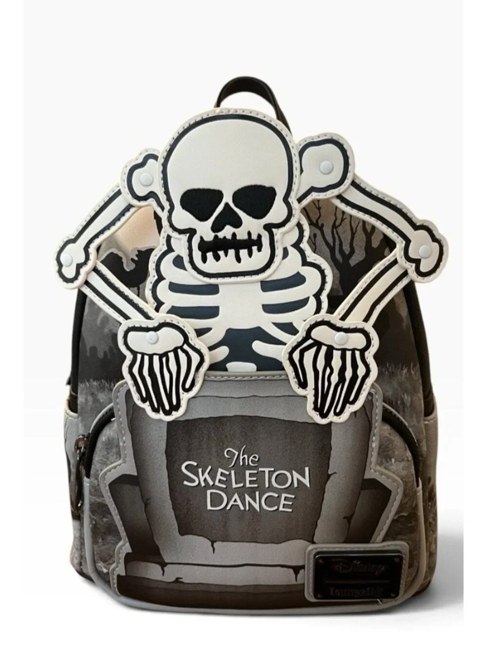 Loungefly The Skeleton Dance 95th Ann Glow Mini Backpack Halloween Movable NWT